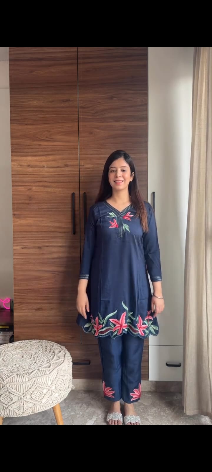 Embroidery Cotton Co-Ord Set