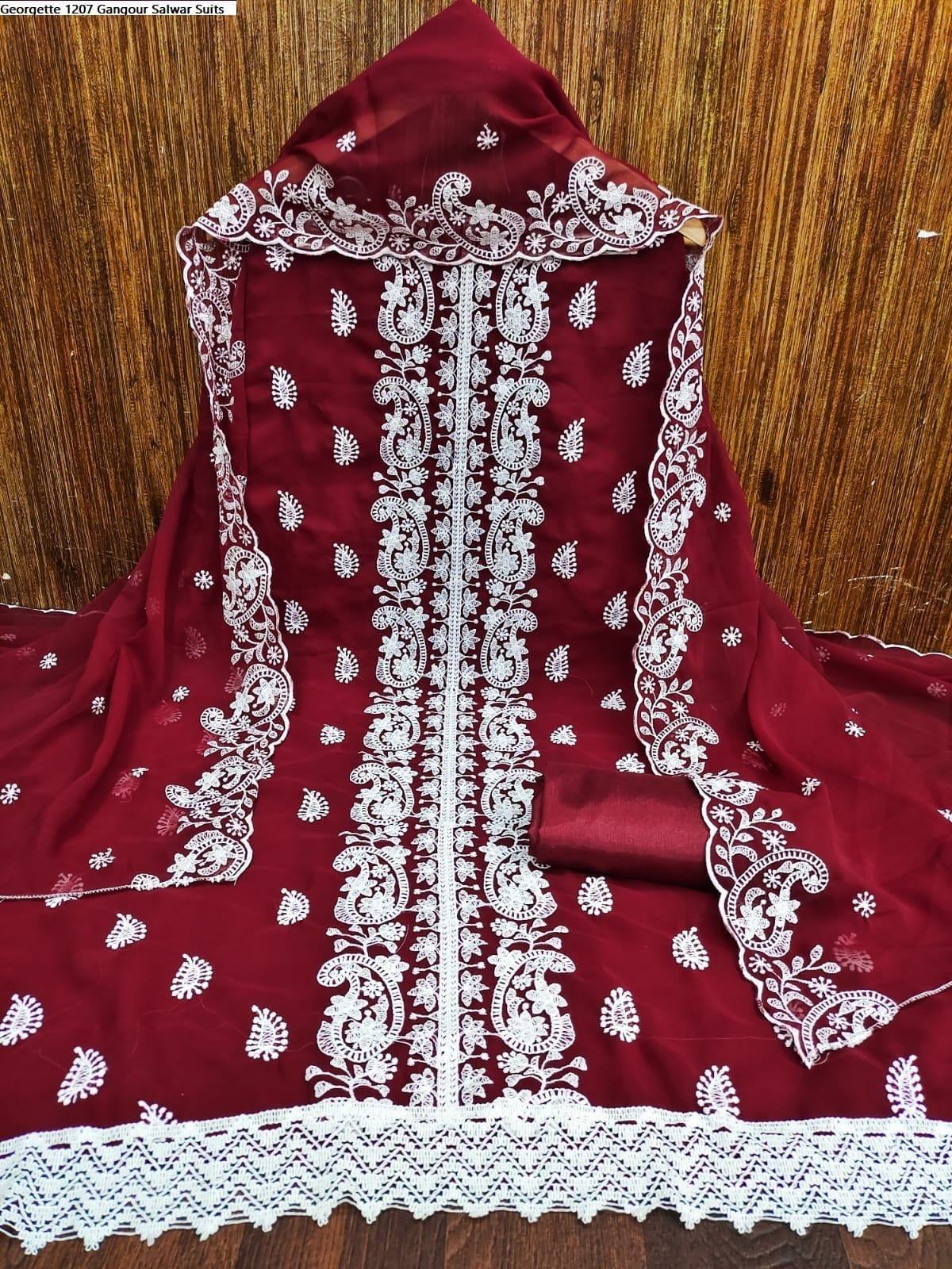 Embroidery Cotton Three Piece